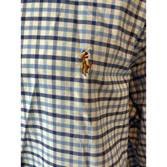 Ralph‎ Lauren Polo Blue Label Button front shirt XL Extra large Plaid Checkered - Picture 8 of 11